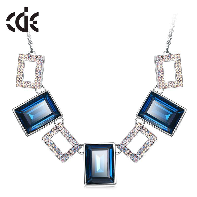 The majestic squares sapphire collier - CDE Jewelry Egypt